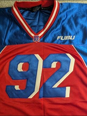 🔥FUBU Vintage 92 Red & Blue Jersey